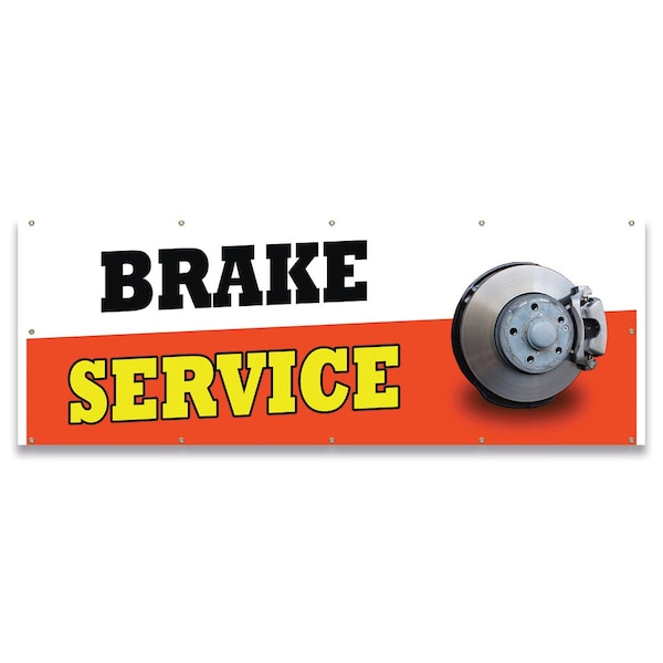 Brake Service Banner Concession Stand Food Truck Single Sided